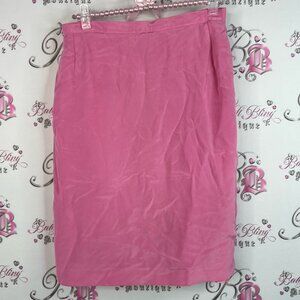 Renzo skirt vintage bright bubblegum Pink Skirt zip up button retro rare